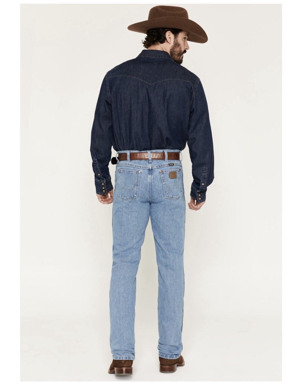 Wrangler Men’s Cowboy 936GBH Cut Slim Fit Prewashed Jeans Sz:36x36